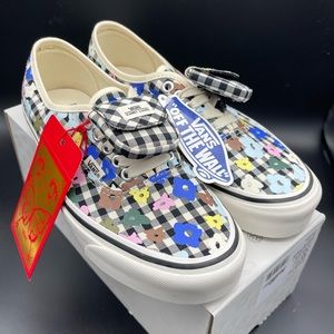 Vans X Sandy Liang Authentic 44 DX Gingham Floral Womens Size 9.5 Sneaker Shoes